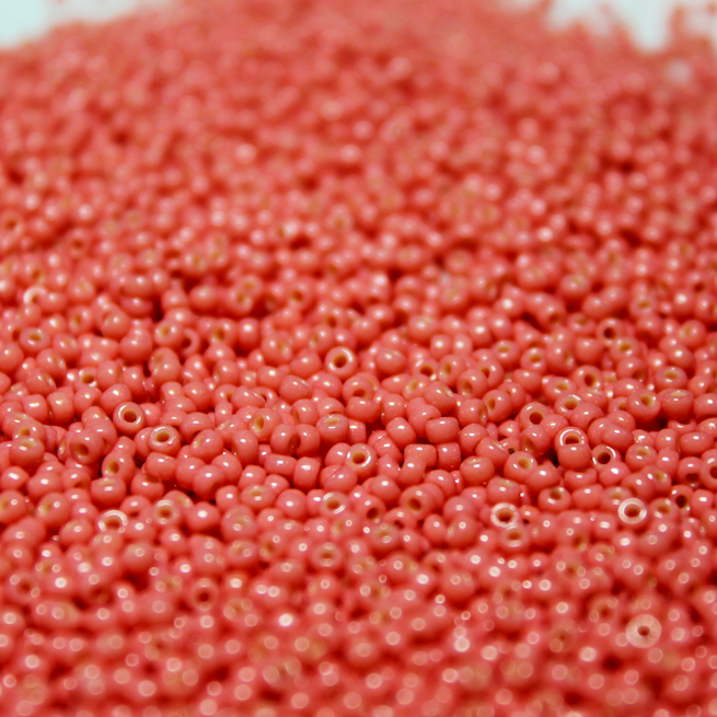 Duracoat Opaque Light Watermelon ~ 15/0 JSB D4464 Japanese Seed Beads