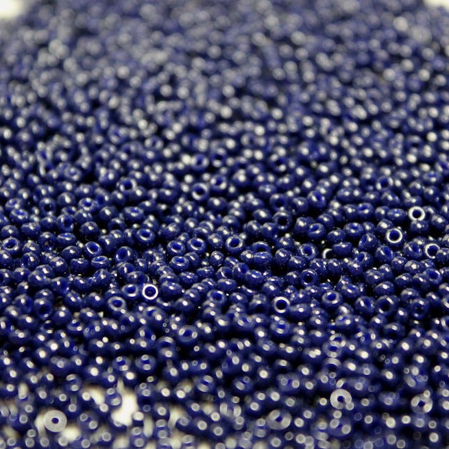 Duracoat Opaque Dark Navy Blue ~ 15/0 JSB D4494 Japanese Seed Beads
