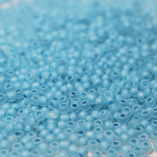 Frosted Neon Ocean Water ~ 8/0 JSB F221