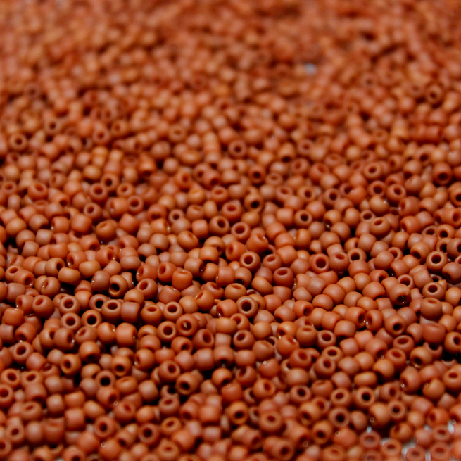 Opaque Matte Terra Cotta ~ 11/0 JSB F409A Japanese Seed Beads