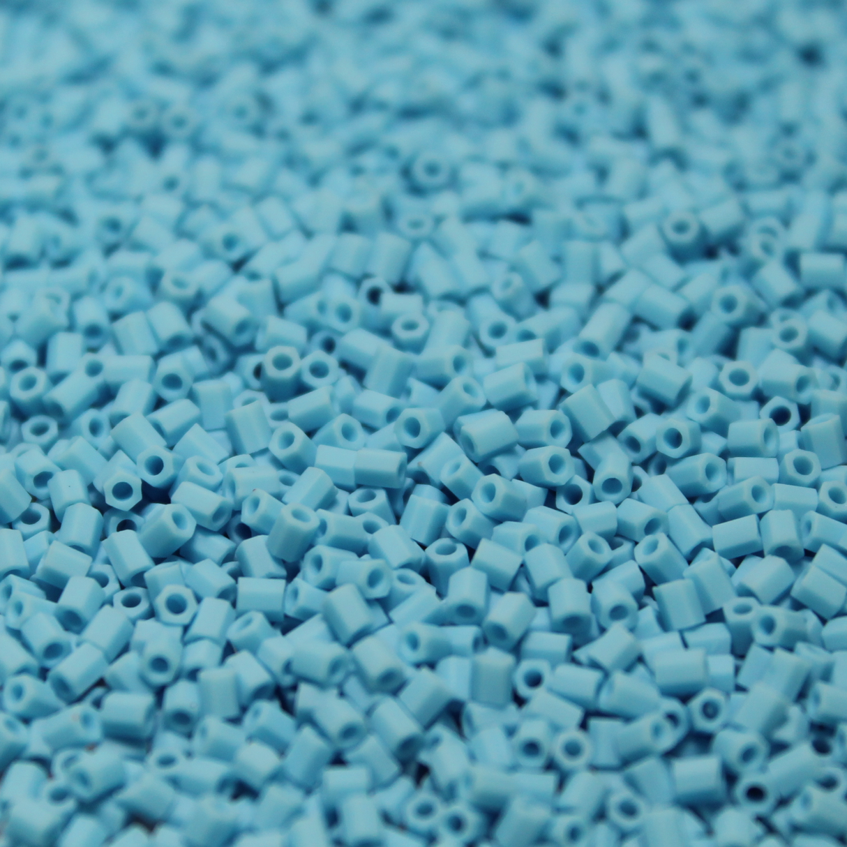 Opaque Matte Turquoise Blue ~ 11/0 HEX F413