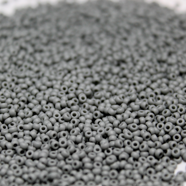Opaque Matte Dark Gray ~ 15/0 JSB F416 Japanese Seed Beads
