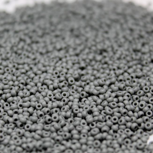 Opaque Matte Dark Gray ~ 11/0 JSB F416 Japanese Seed Beads