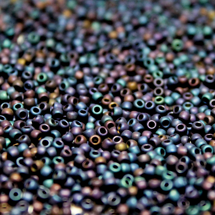 Matte Metallic Dark Blue Iris ~ 11/0 JSB F452 Japanese seed beads