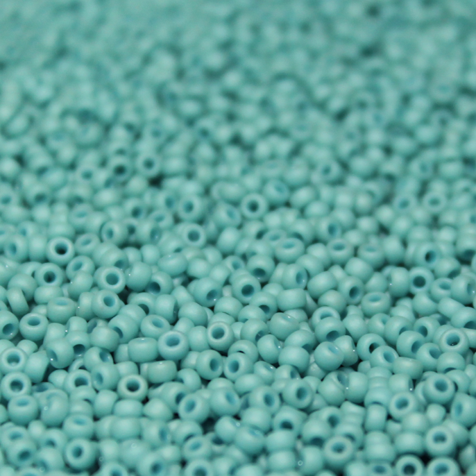 *CLOSEOUT CLEARANCE * Opaque Matte Metallic Seafoam ~ 11/0 JSB F463O