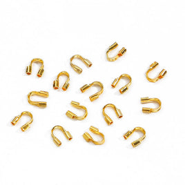 .56mm Gold Plated Wire/Thread Guards - 50 pieces