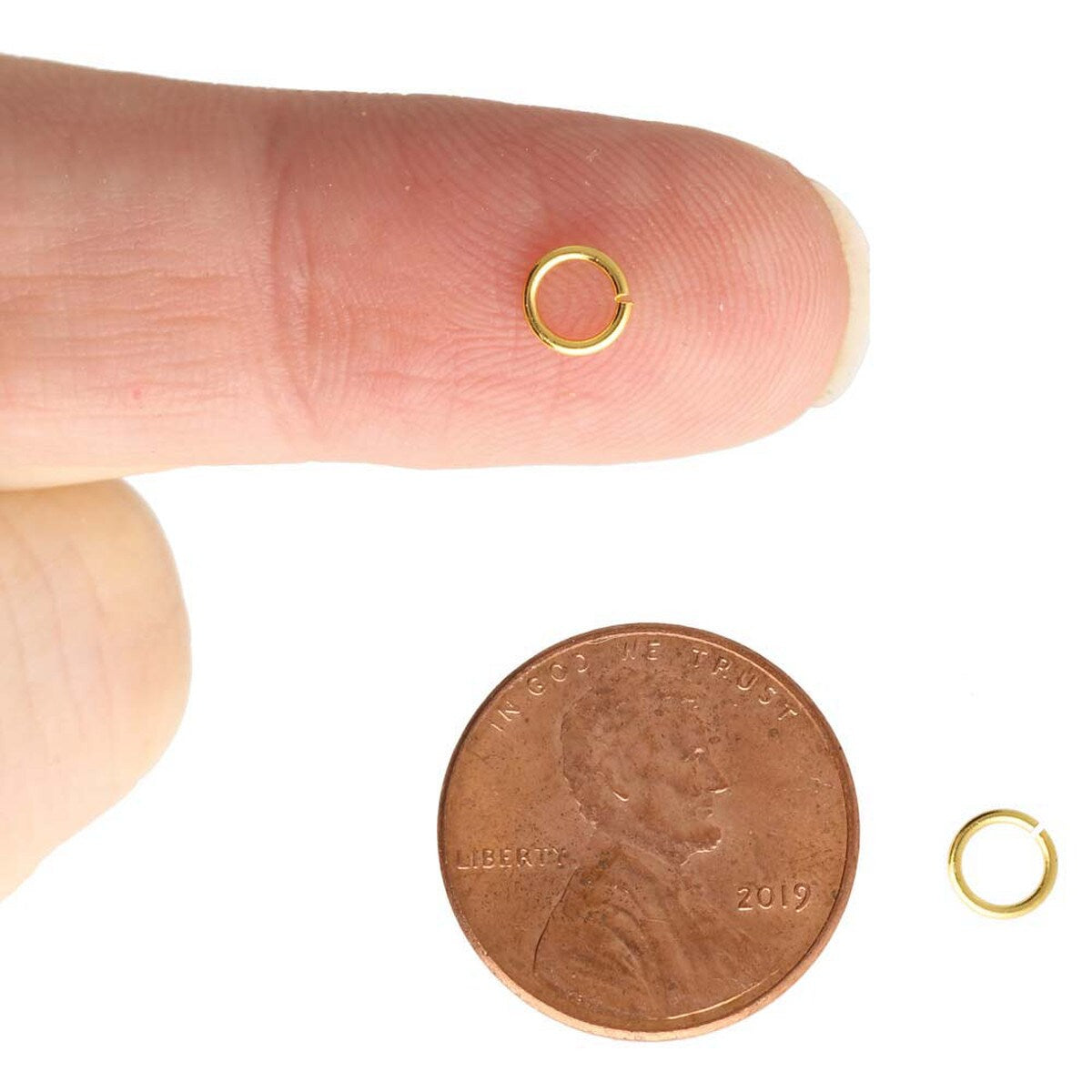 50pcs Gold Plated Jump Rings - 5mm ~ JR1