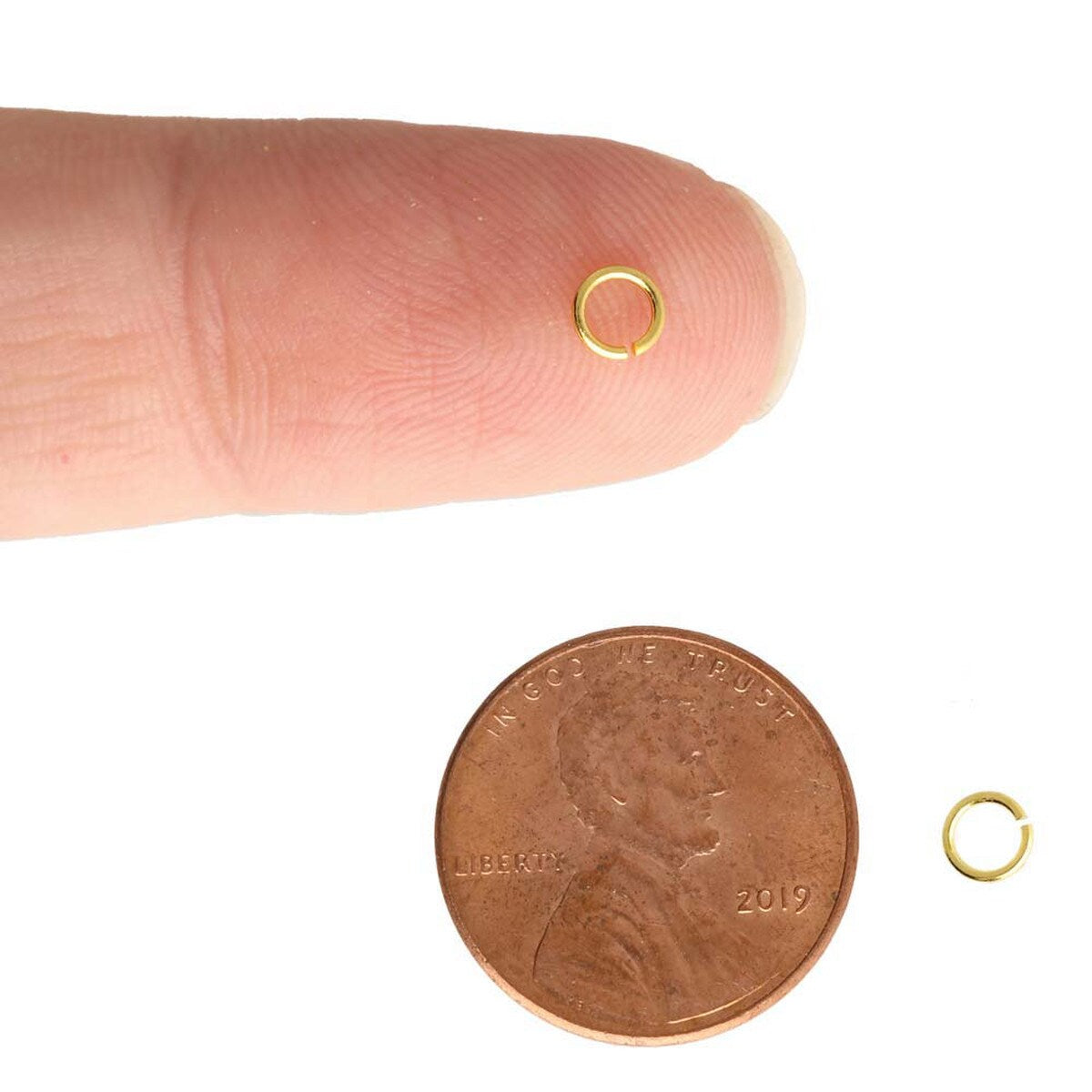 50pcs Gold Plated Jump Rings - 4mm ~ JR2