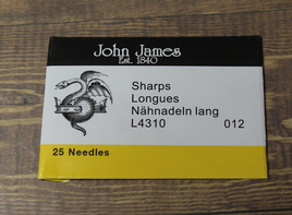 John James Beading Needles - 12 Sharps - JS12