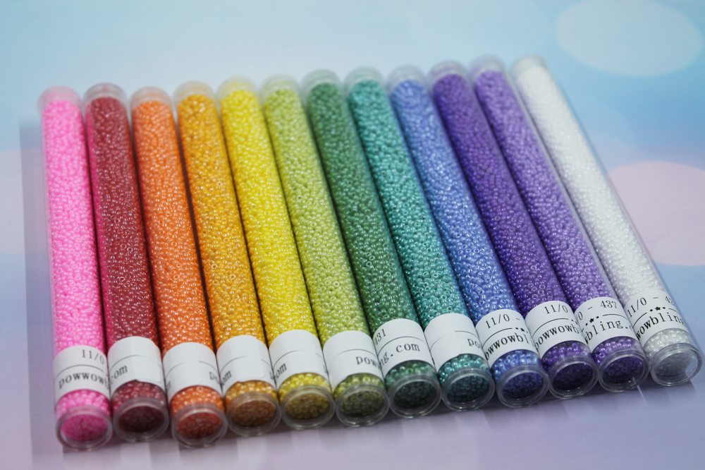 12 Tube Luster Opaque Rainbow - 11/0 Set #3