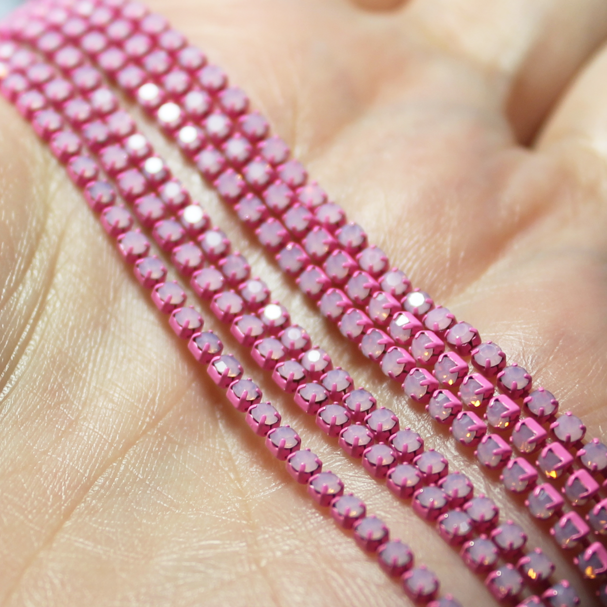 5 yards SS6 Rose Opal metal banding - MB6U