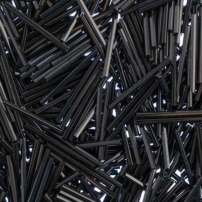 30mm Straight Bugles - Black - B03