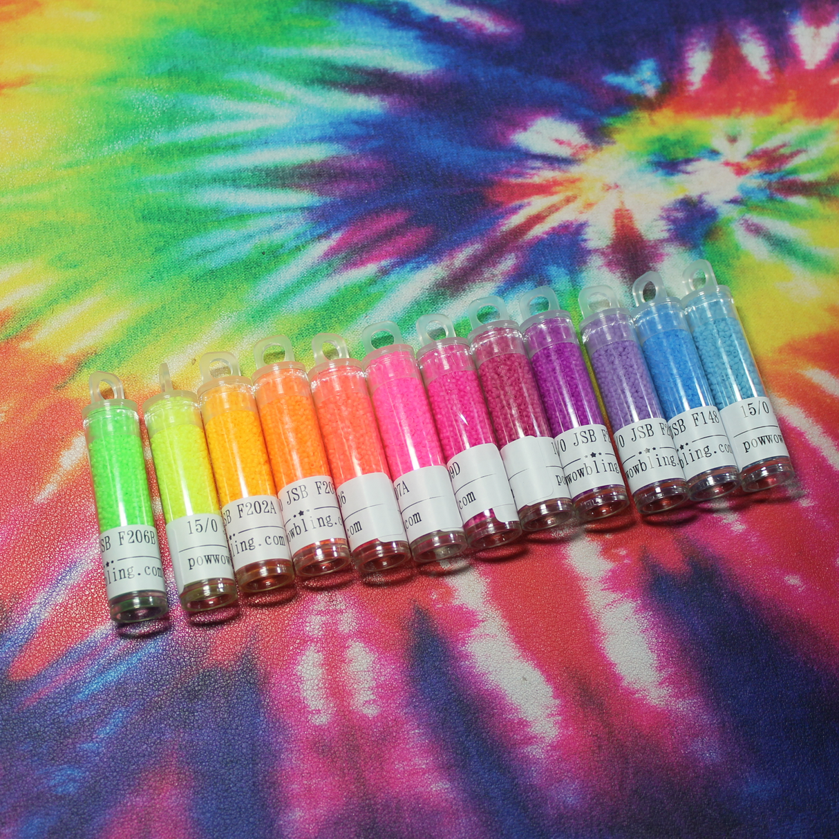 12 Tube Frosted Neon - 15/0 Set #1