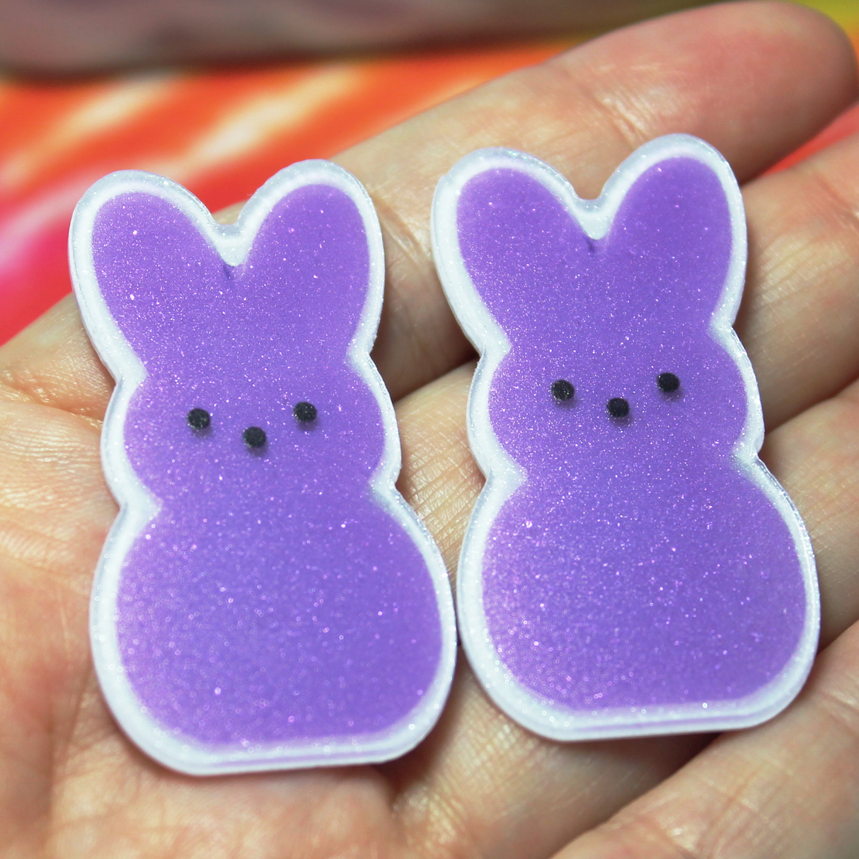 Purple Sweet Bunny Resin Slab - P122
