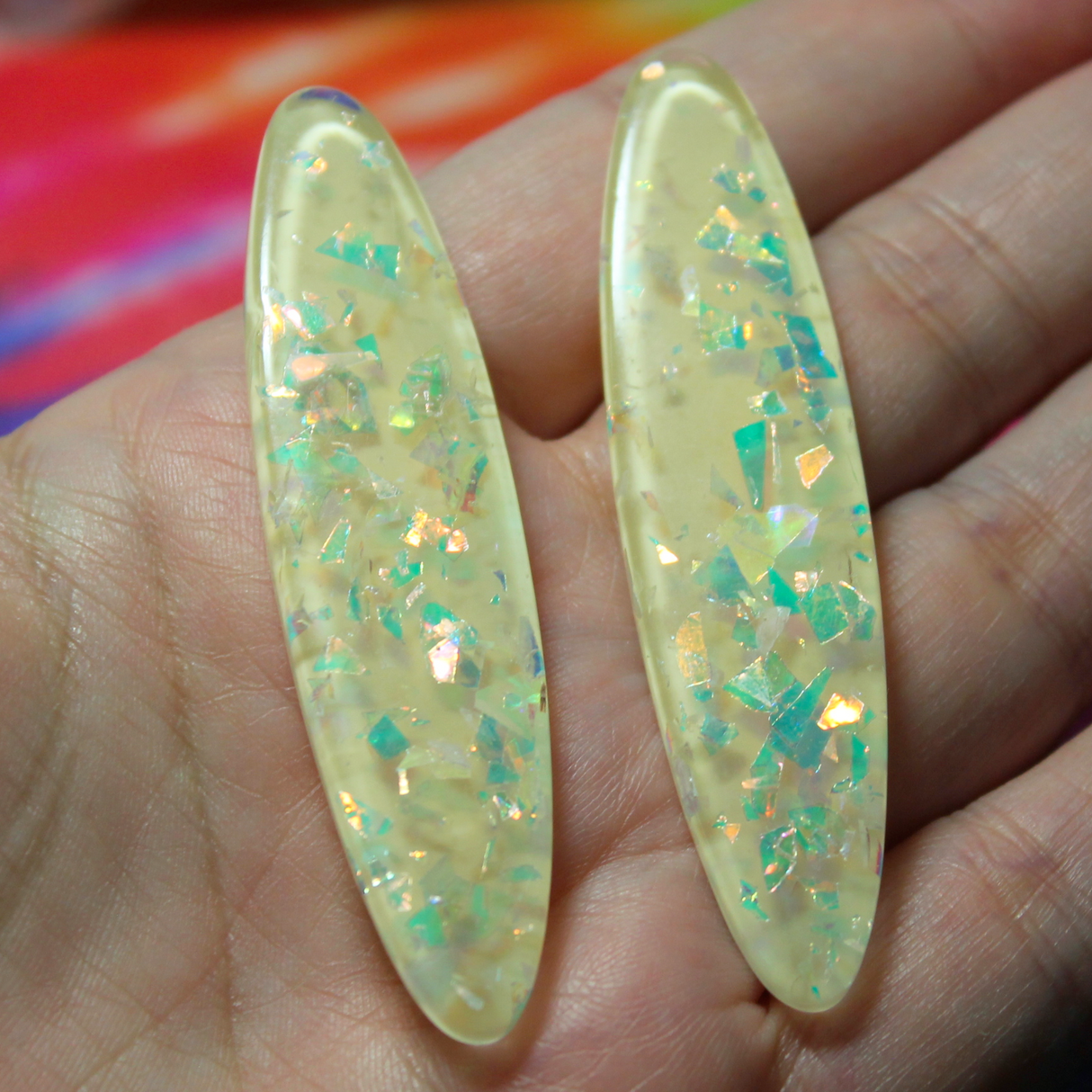 Yellow Resin Auntie Dazzlers - S202