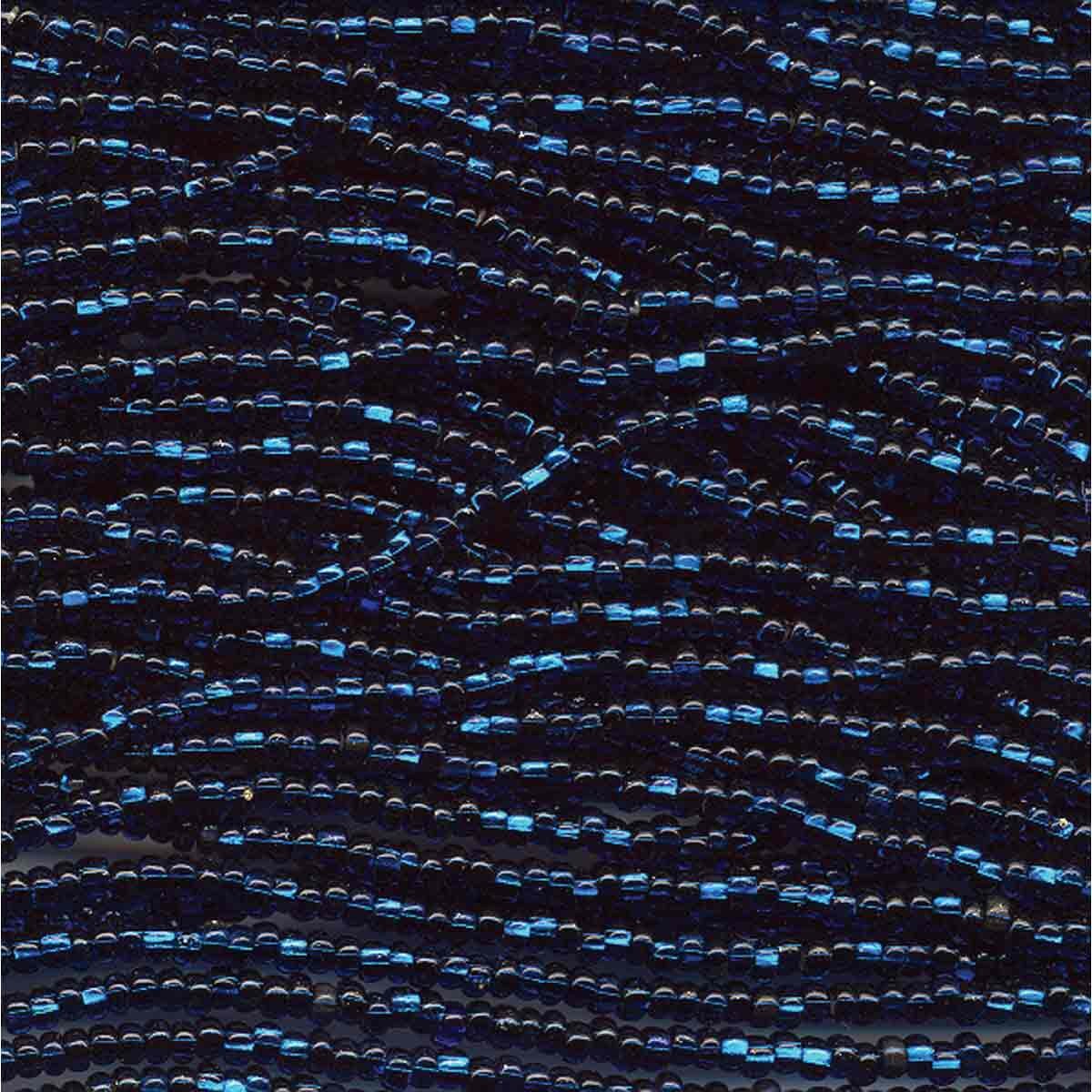 11/0 Czech Silver Lined Montana Blue - 11-126