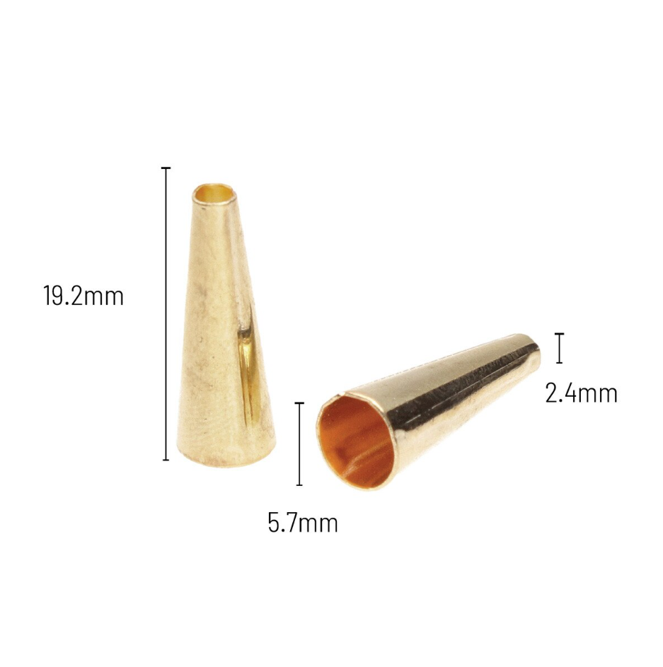 Metal Cones 19.1mm - 24 Gold - SC5