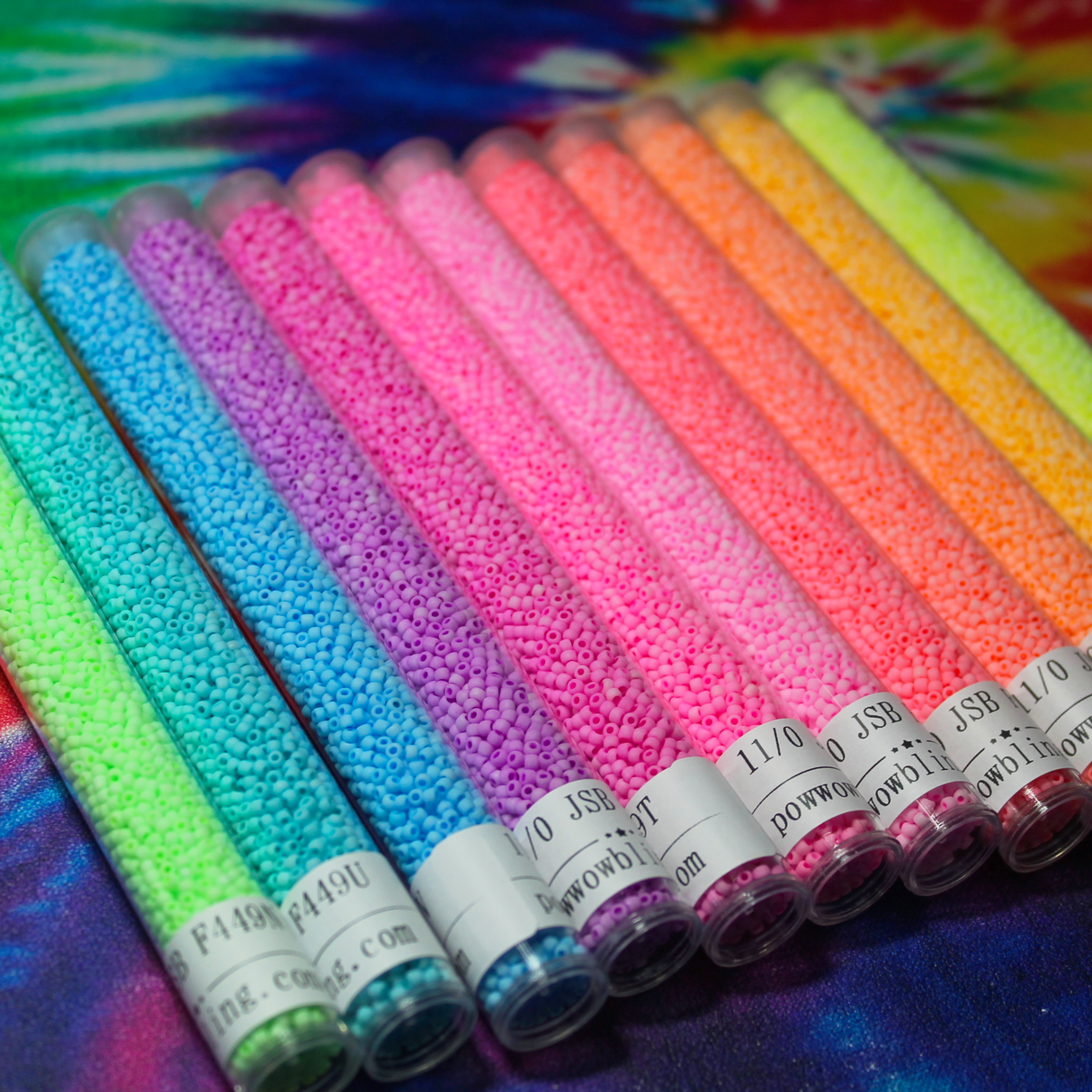 11/0 Opaque Matte Neon Set #12