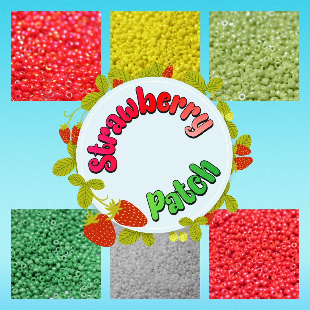 6 tube Strawberry Patch - 15/0 Set H