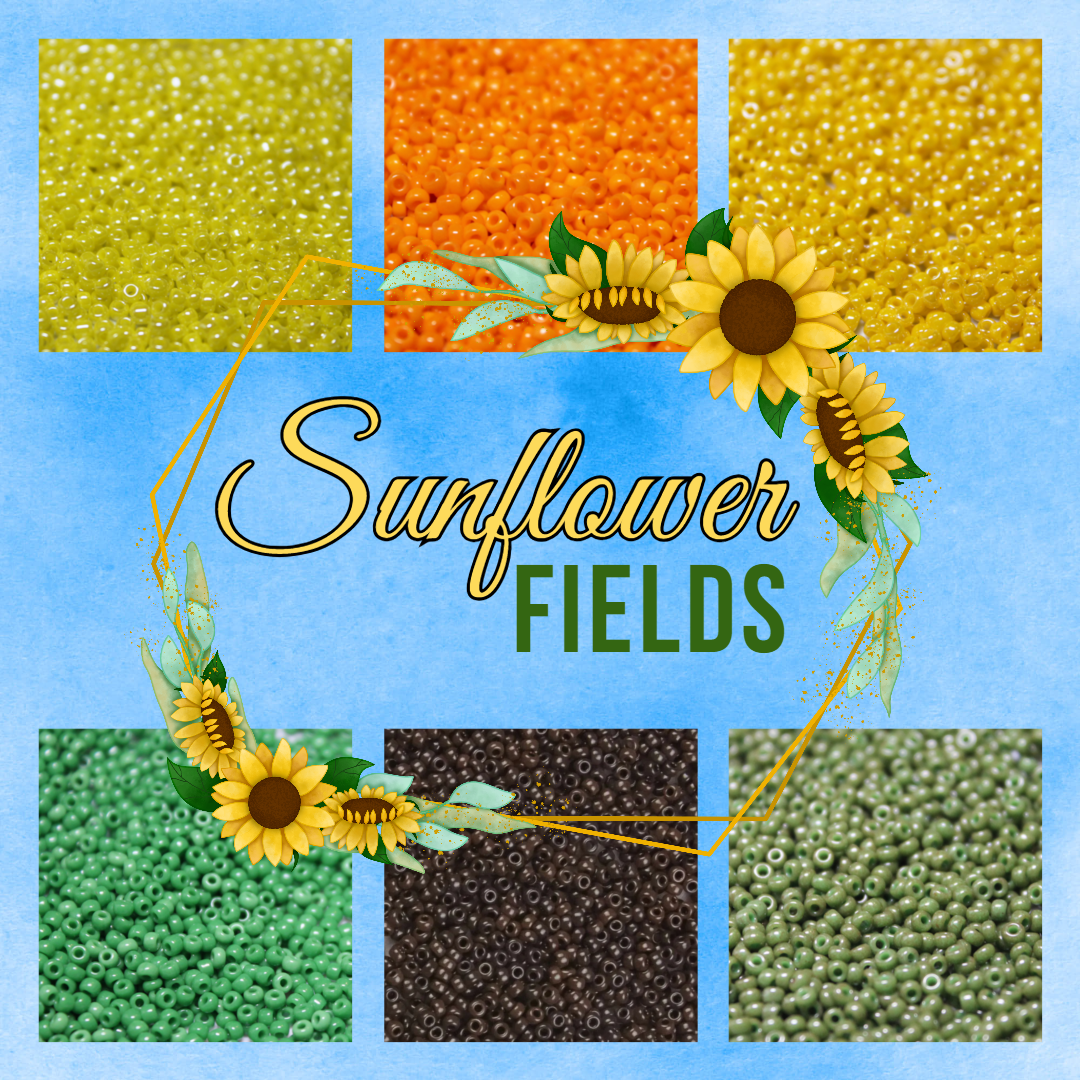 6 Tube Sunflower Fields - 11/0 Set H