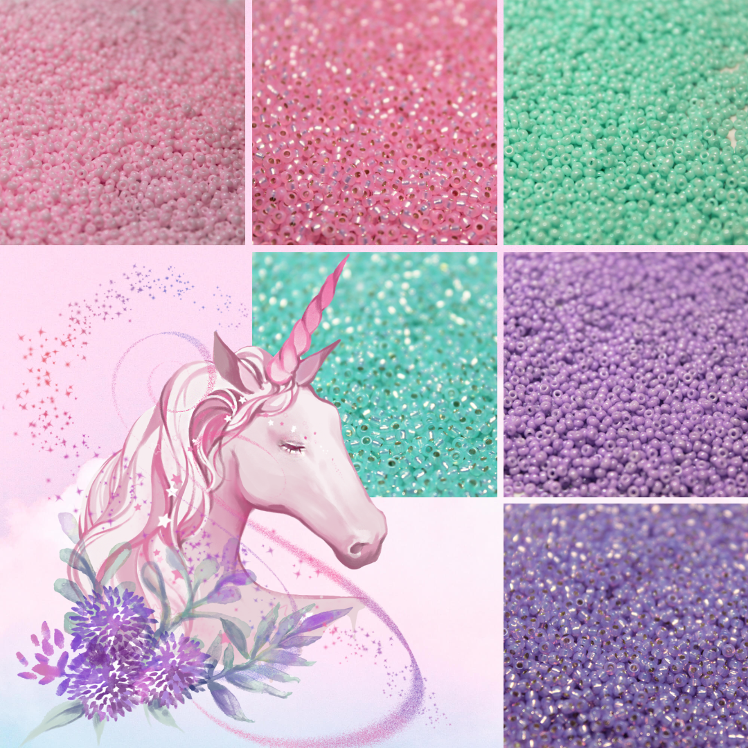 6 tube Unicorn Dreams - 15/0 Set A