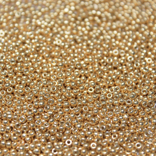 Half Kilo 11/0 Japanese Duracoat Galvanized Metallic Medium Gold - D4202HK