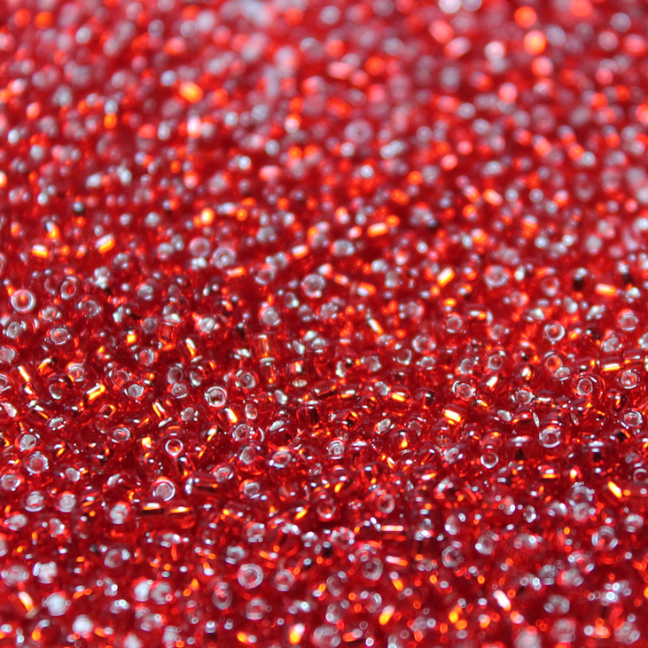Silver Lined Cherry Red ~ 11/0 JSB 11 Japanese Seed Beads