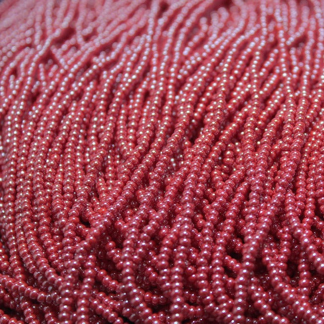 11/0 Czech Opaque Red Luster - 1102