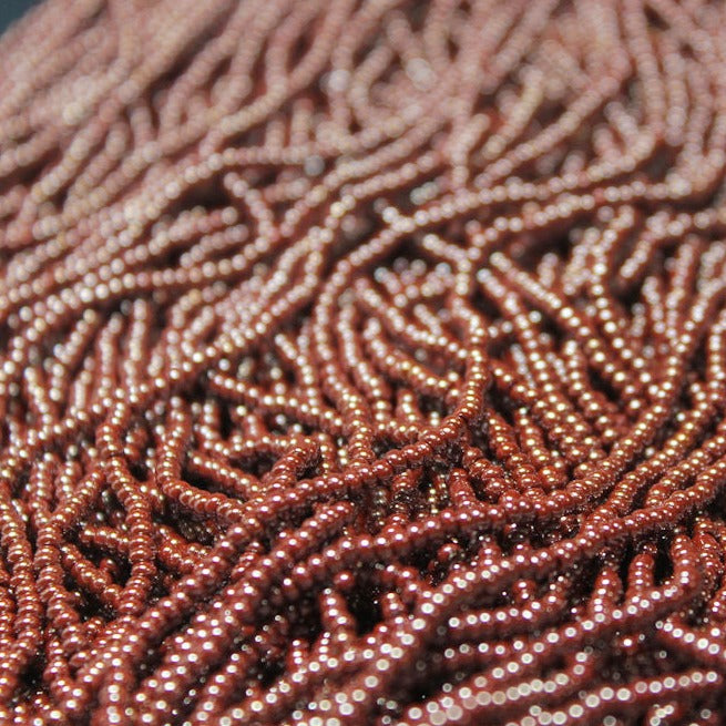 11/0 Czech Opaque Brown Luster - 1105