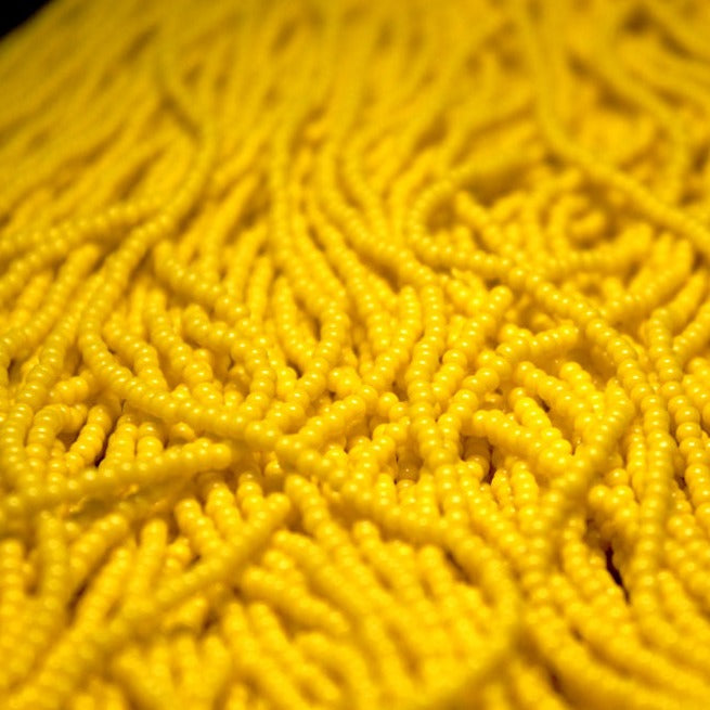 11/0 Czech Opaque Dark Yellow - 1108