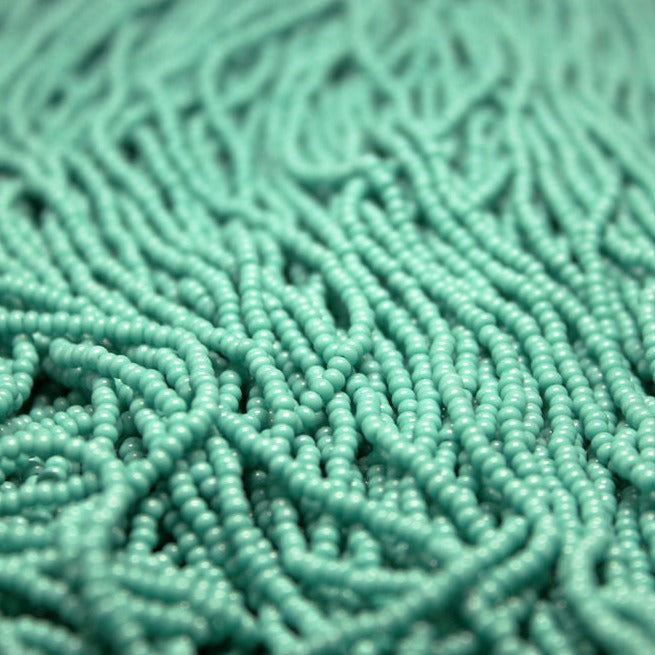 11/0 Czech Opaque Turquoise Green - 1110
