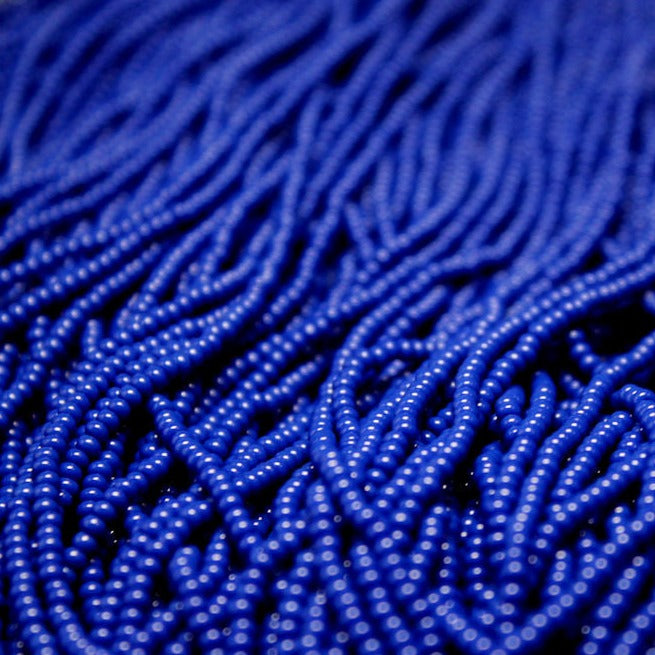 11/0 Czech Opaque Medium Blue - 1117