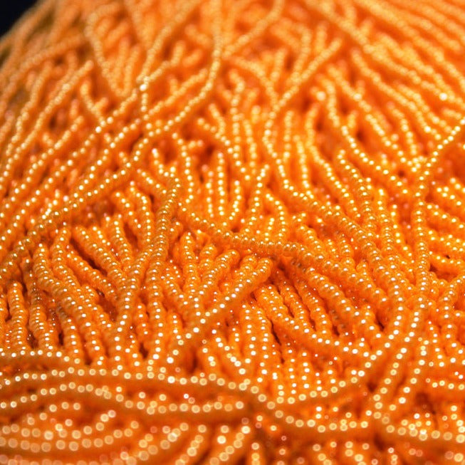 11/0 Czech Opaque Light Orange Luster - 1130