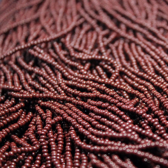 11/0 Czech Opaque Dark Brown - 1134