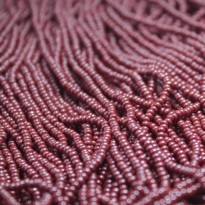 11/0 Czech Opaque Chocolate Brown - 1136