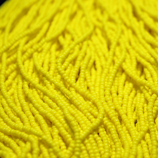 11/0 Czech Opaque Yellow - 11-53