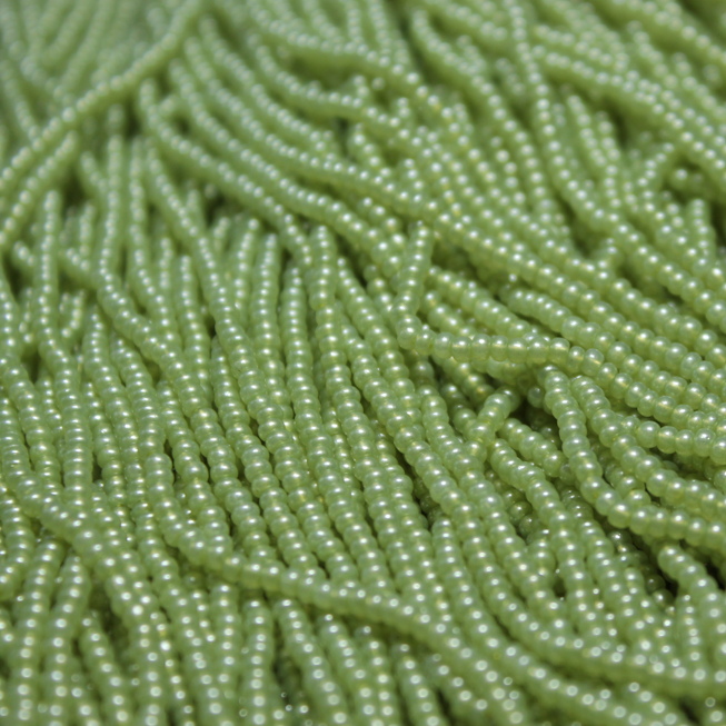 11/0 Czech Opaque Olive Matte Pearl - 1157