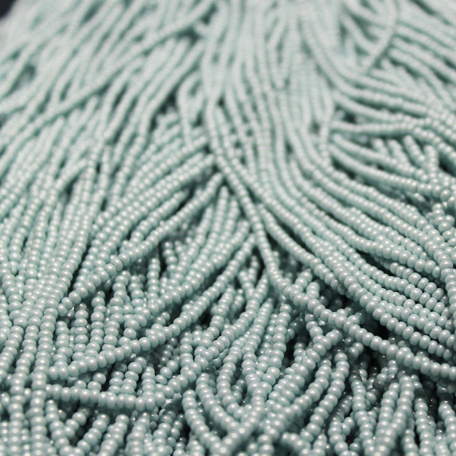 11/0 Czech Opaque Ice Blue Matte Pearl - 1162