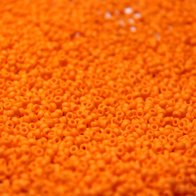 Opaque Matte Light Orange ~ 11/0 JSB F405