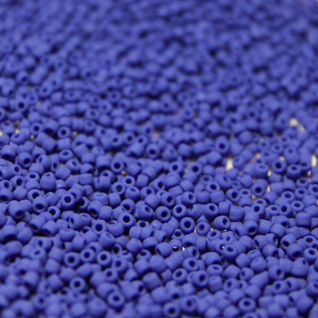 Opaque Matte Royal Blue ~ 11/0 JSB F414 Japanese seed beads