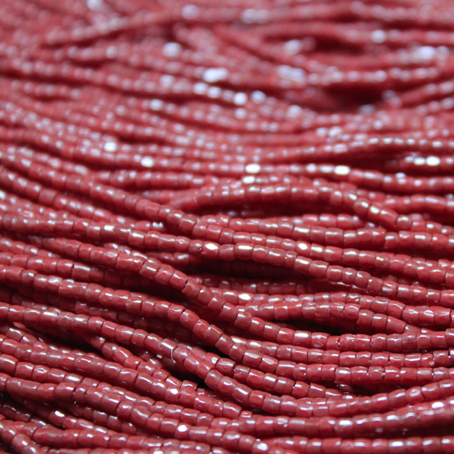 12/0 Tri-Cut Opaque Dark Red - 12T08