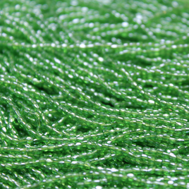 12/0 Tri-Cut Transparent Green Luster - 120GL