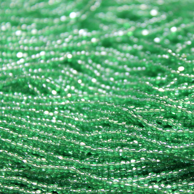 12/0 Tri-Cut Transparent Pale Green Luster - 12T20