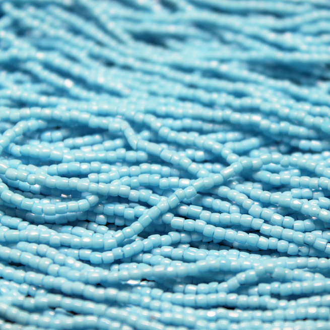 12/0 Tri-Cut Opaque Turquoise Blue - 12T01