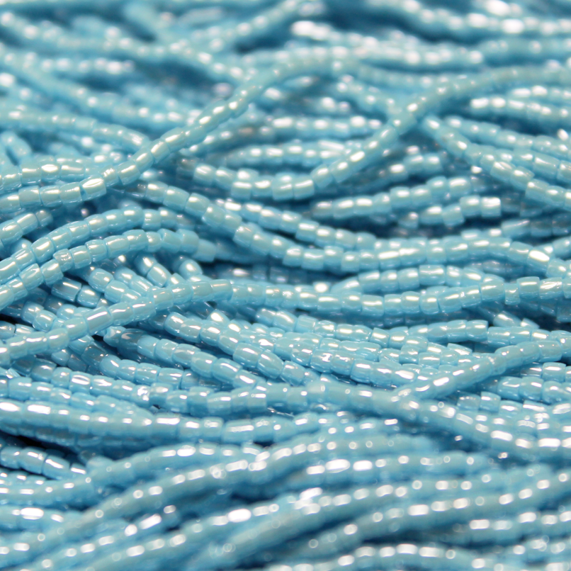 12/0 Tri-Cut Opaque Luster Turquoise Blue - 12T23