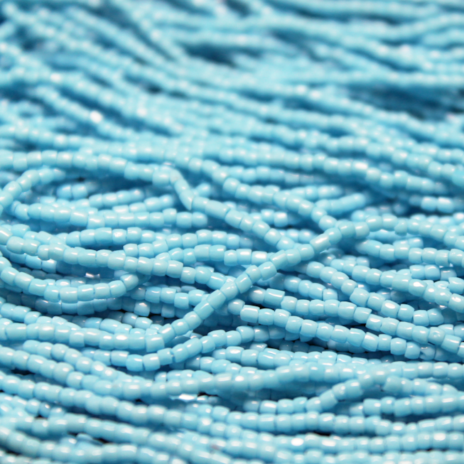 9/0 Tri-Cut Opaque Turquoise Blue - 9T06