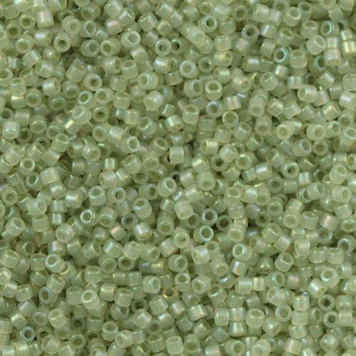 *CLOSEOUT CLEARANCE * DB1765 Delica Sparkle Celery Lined Opal AB - 58