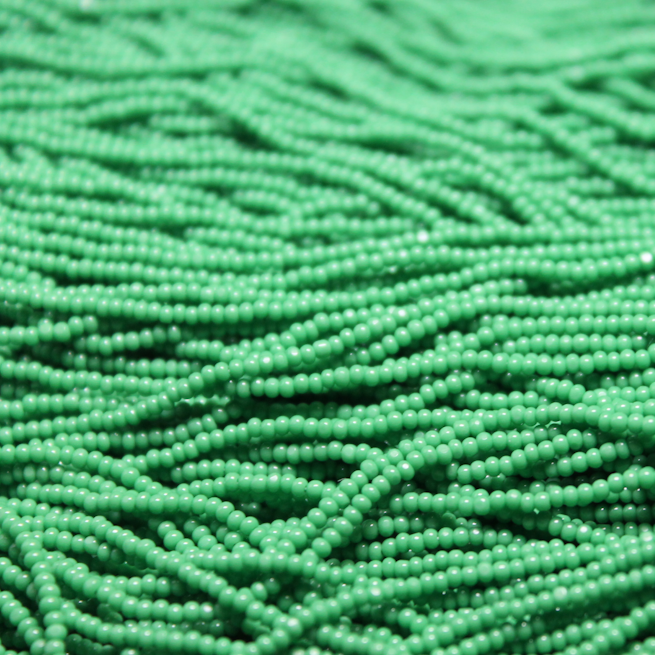 11/0 Charlotte Opaque Green - C1111
