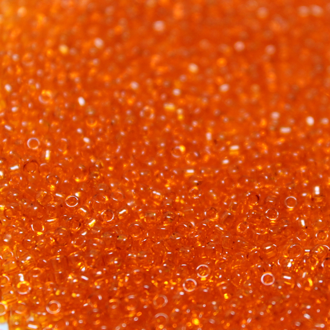 Transparent Orange ~ 11/0 JSB 139 Japanese Seed Beads