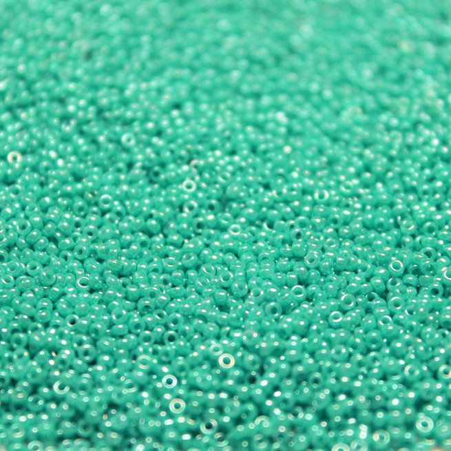 Opaque Dyed Deep Turquoise Luster ~ 11/0 JSB 430J